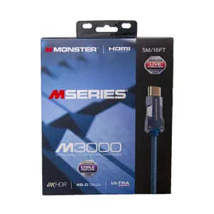 Câble HDMI Monster M3000 UHD 8K Dolby Vision HDR 48GBPS