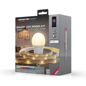 illuminessence smart a19 e27 lampadina a led con striscia luminosa a led da 2 m Monster image-0