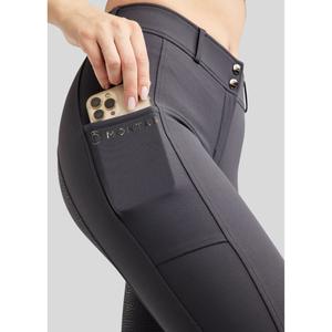 Full grip riding trousers with pockets for women's phones Montar Megan image-3