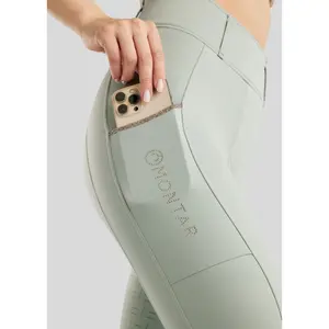 Full grip riding Trousers for women Montar MoLila Pull On Champagne Crystal image-3