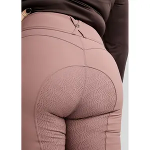 Pantaloni da equitazione a vita alta da donna con grip totale Montar Ess Megan Vol 2 Curve image-2