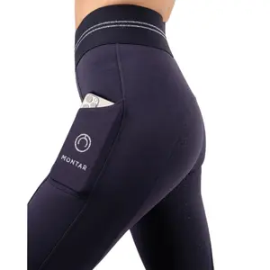 Perneiras de equitação elásticas full grip para mulher Montar Edda image-0