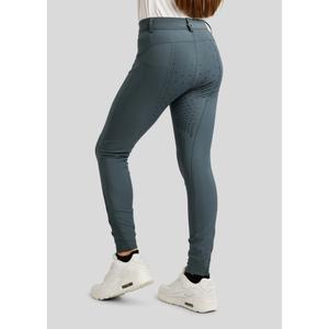 Pantaloni da equitazione full grip per bambina Montar Tone In Tone Crystals image-1