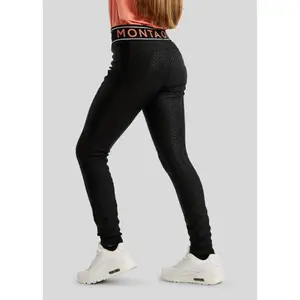 Girls' full grip riding leggings Montar MoAva VIV Logo image-1