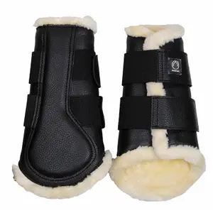 Guêtres fermées pour cheval en cuir Montar Tech image-1