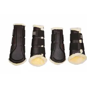 Guêtres fermées pour cheval en cuir Montar Tech image-0