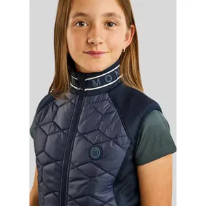 Girls' sleeveless down jacket Montar MoAva VIV Logo image-2