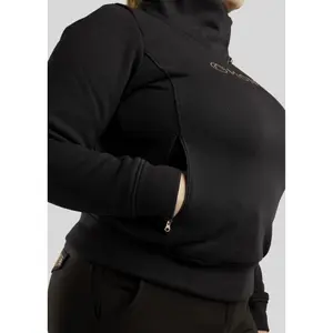 Damen Reit-Sweatshirt mit Stehkragen und Reißverschluss Montar Naja image-3