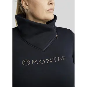 Sweatshirt Reiten mit Reißverschlusskragen, Damen Montar Naja image-2