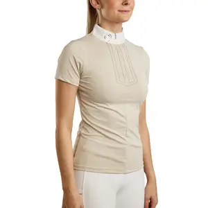 Turnierpolo Damen Montar MoViolet Gun Metal Crystal image-0