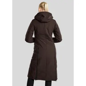 Damen lange Daunenjacke mit Kapuze Montar Dicte image-1