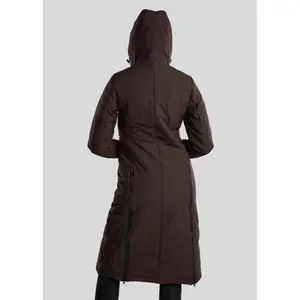 Damen lange Daunenjacke mit Kapuze Montar Dicte image-2