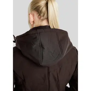 Damen lange Daunenjacke mit Kapuze Montar Dicte image-3