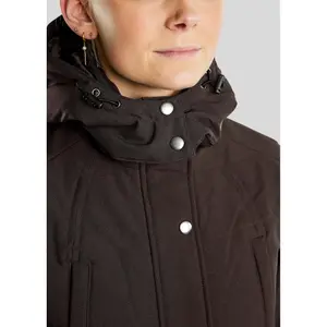 Damen lange Daunenjacke mit Kapuze Montar Dicte image-4