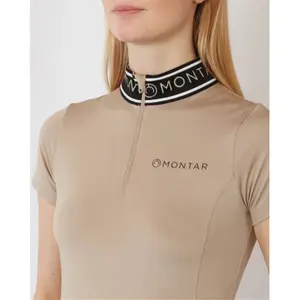 Reit-Poloshirt mit weitem Kragen, Damen Montar Lyra Viv image-1