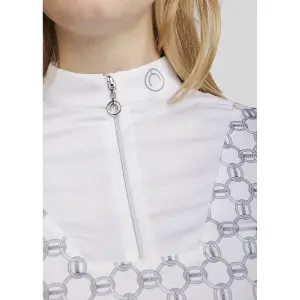 Dames trainingsshirt met lange mouwen voor paardrijden Montar Chain image-2