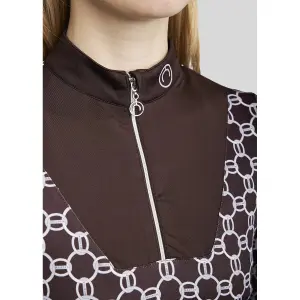 Polo de equitação de treino de mangas longas para mulher Montar Chain image-2