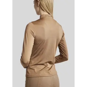 Polo da equitazione da allenamento a maniche lunghe donna Montar Aviana image-1