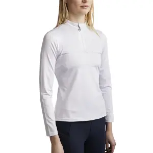 Polo da equitazione da allenamento a maniche lunghe donna Montar Aviana image-0