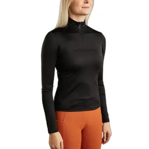 Polo da equitazione da allenamento a maniche lunghe donna Montar Aviana image-0