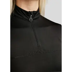 Polo da equitazione da allenamento a maniche lunghe donna Montar Aviana image-2