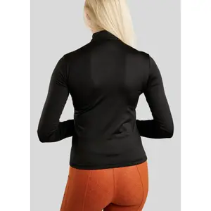 Polo da equitazione da allenamento a maniche lunghe donna Montar Aviana image-1