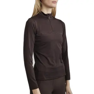 Polo da equitazione da allenamento a maniche lunghe donna Montar Aviana image-0