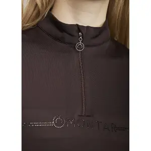 Polo da equitazione da allenamento a maniche lunghe donna Montar Aviana image-3