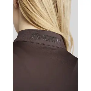 Polo da equitazione da allenamento a maniche lunghe donna Montar Aviana image-2