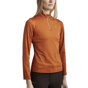 Polo da equitazione da allenamento a maniche lunghe donna Montar Everline image-0