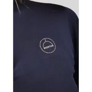 Polo da equitazione da allenamento a maniche lunghe donna Montar Everline image-4