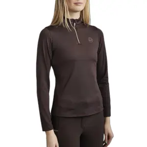 Polo da equitazione da allenamento a maniche lunghe donna Montar Everline image-0