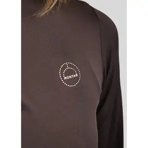 Polo da equitazione da allenamento a maniche lunghe donna Montar Everline image-4