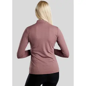 Polo de treino de equitação manga longa mulher Montar Cilia image-1