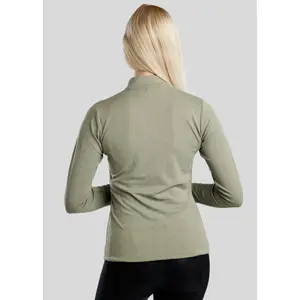 Polo de treino de equitação manga longa mulher Montar Cilia image-1