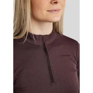 Polo de treino de equitação manga longa mulher Montar Cilia image-2