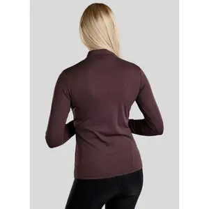 Polo de treino de equitação manga longa mulher Montar Cilia image-1