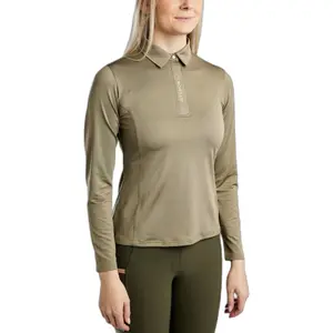 Långärmad ridpolo för damer Montar Susan image-0