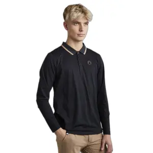 Jeździecka koszulka polo z długim rękawem Montar Drake image-0