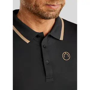 Koszulka polo do jazdy konnej Montar MoDrake Contrast Rib and Logo image-3