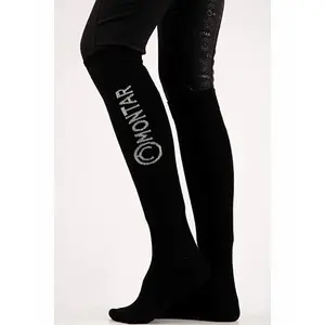 Meias de equitação compridas com logótipo Montar image-1
