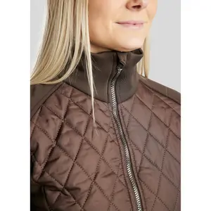 Women's long hybrid down jacket Montar Quinn image-5