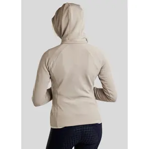 Women's full-zip hooded riding jacket Montar Blair Gun Metal Crystals Logo image-2