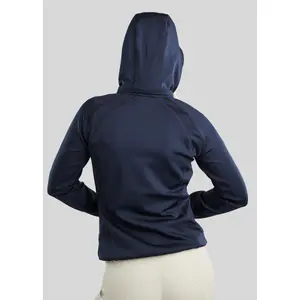 Women's full-zip hooded riding jacket Montar Blair Gun Metal Crystals Logo image-2