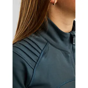 Chaqueta de equitación con cremallera completa para niña Montar MoPaige Rosegold Crystals image-2