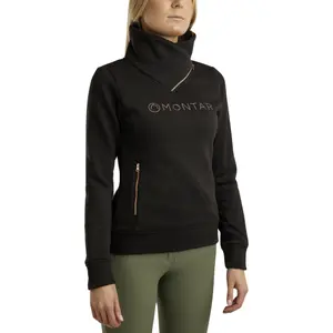 Sweatshirt Reiten mit Reißverschlusskragen, Damen Montar Naja image-0