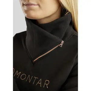 Sweatshirt Reiten mit Reißverschlusskragen, Damen Montar Naja image-3