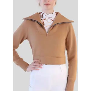 Sweatshirt Reiten mit Reißverschlusskragen, Damen Montar Simone image-1