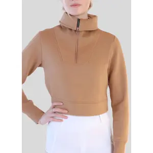 Sweatshirt Reiten mit Reißverschlusskragen, Damen Montar Simone image-0