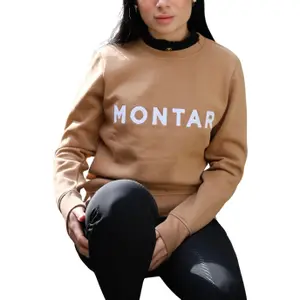 Sweatshirt Reiten Nylon Rundhalsausschnitt Frau Montar Katie image-0